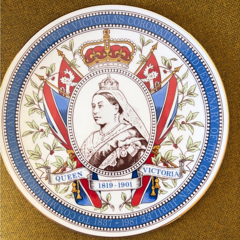 Queen Victoria Centenary of the Golden Jubilee Loverswall Commemorative plate